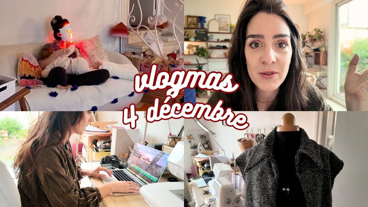VLOGMAS #3 - Coudre LE Manteau et beaucoup de blabla 🙊