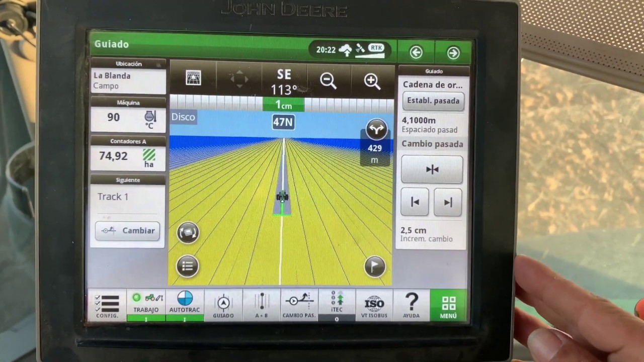 Tutorial  ITECH de la Pantalla 4600 de John Deere