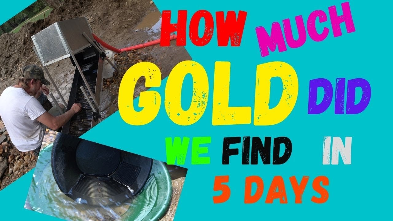 Gold Take from 5 Days at Alabama Gold Camp