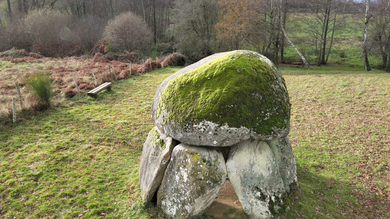 Le dolmen de la Pierre Folle à St Priest la Feuille   Creuse en décembre 2021