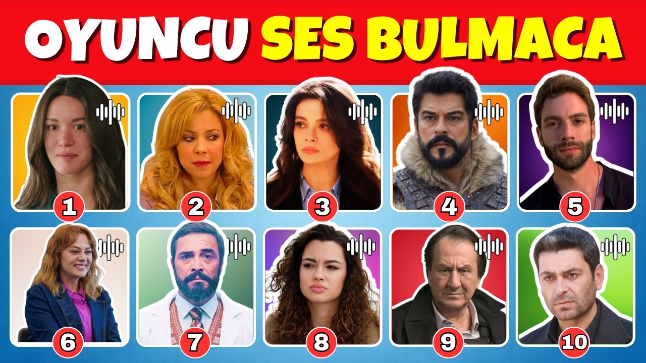 SES BULMACA - Dizi Oyuncuları 🎤🔥 Dizi Oyuncularını Seslerinden Tahmin Et | Sahipsizler, Uzak Şehir