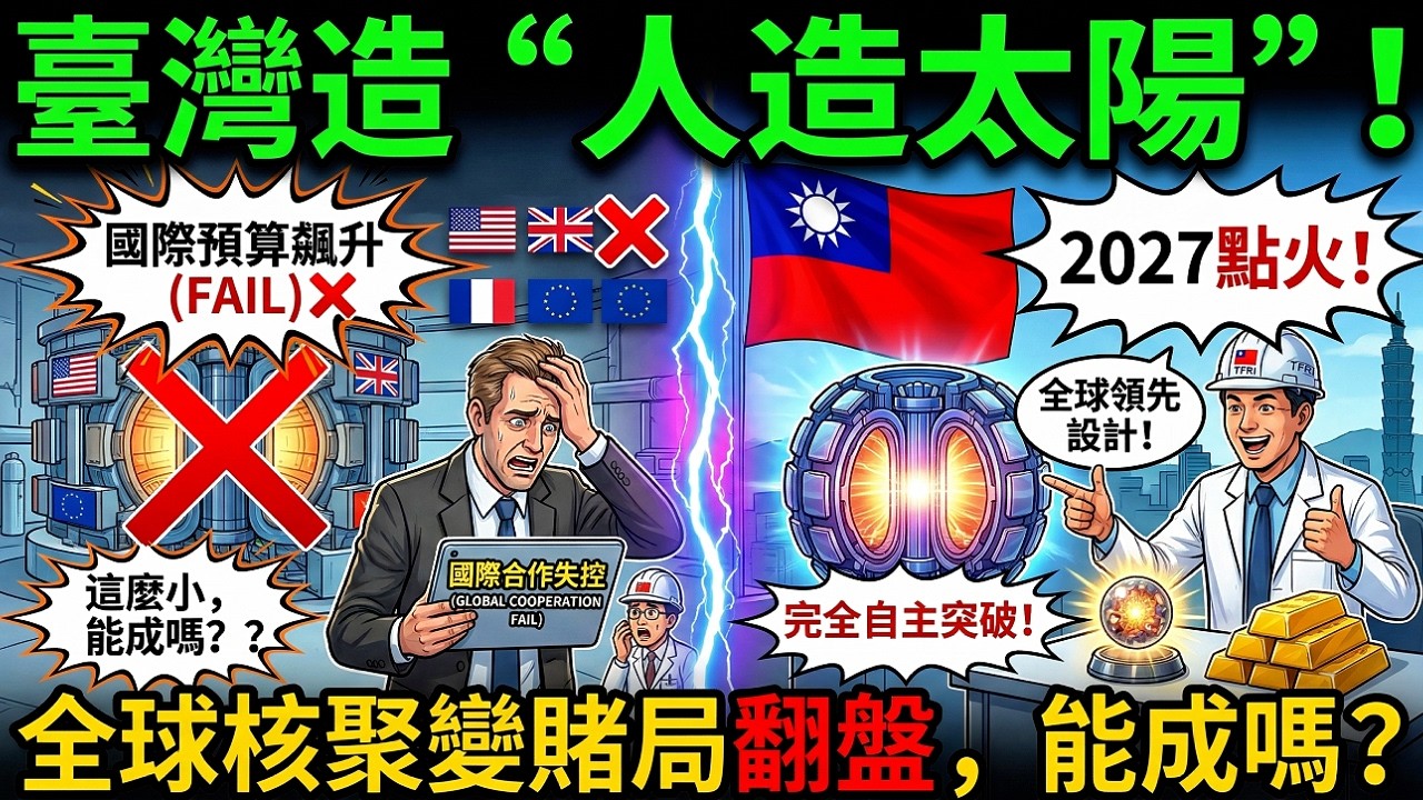 臺灣造&ldquo;人造太陽&rdquo;！二零二七年點火，全球核聚變賭局翻盤，能成嗎？