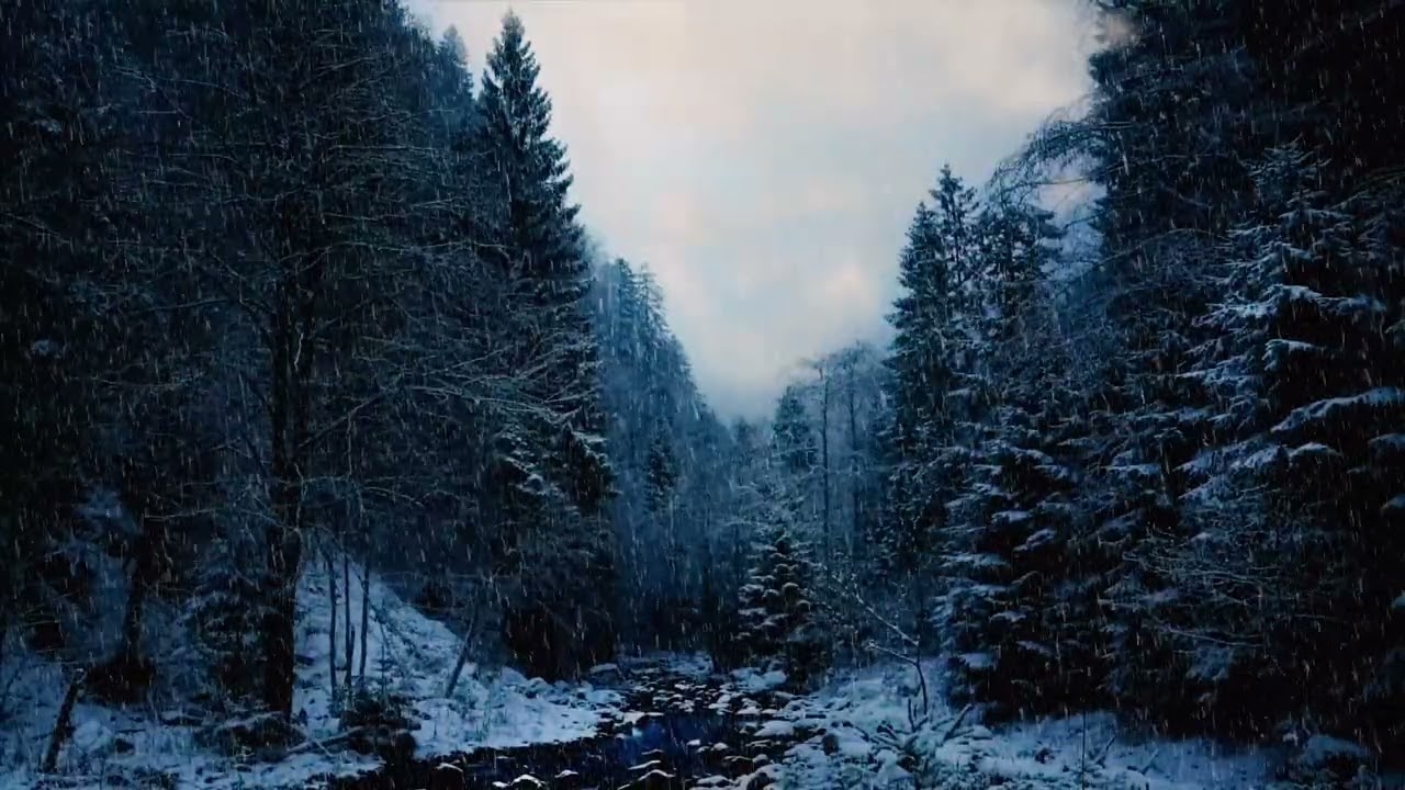 Winter Project - Relaxing View and Music [4K Video]