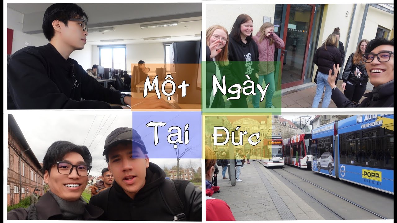 #039 Một ngày đi học của mình tại Đức Vlog001