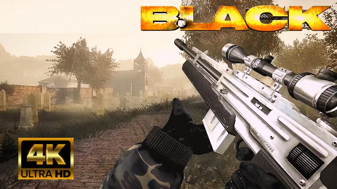 BLACK PS2 (FASE 3 MISSÃO DO CEMITÉRIO) - EM 4K 60FPS PURA NOSTALGIA