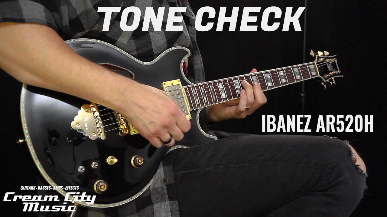 TONE CHECK: Ibanez AR520H Semi-Hollowbody Guitar Demo | No Talking