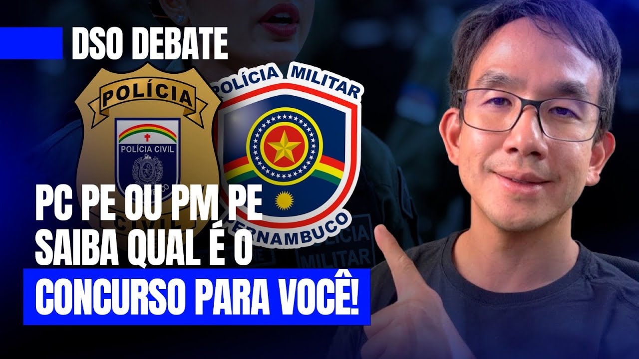 🚨DSO Debate - PC-PE ou PM-PE saiba qual é o concurso para você!