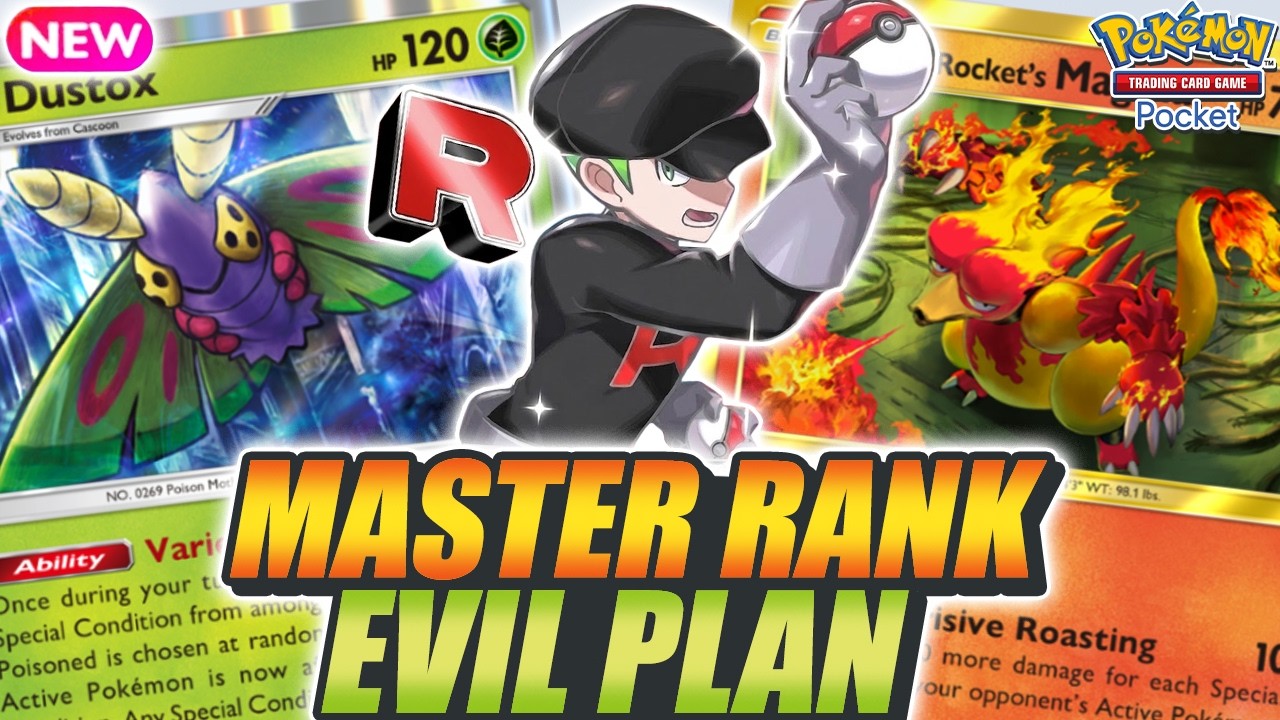REACHED MASTER BALL RANK ! DUSTOX & MAGMAR is an Evil Combo in Ranked ! - Pokemon TCG Pocket