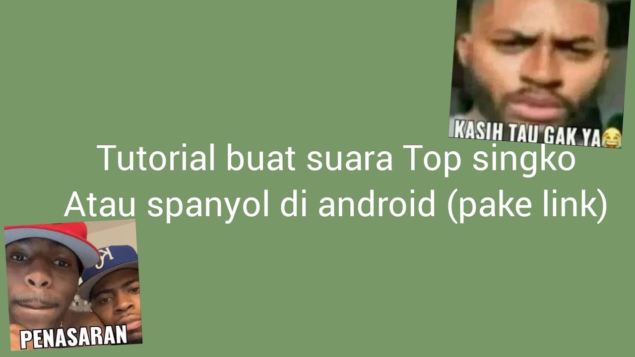 Tutorial Suara Spanyol top singko