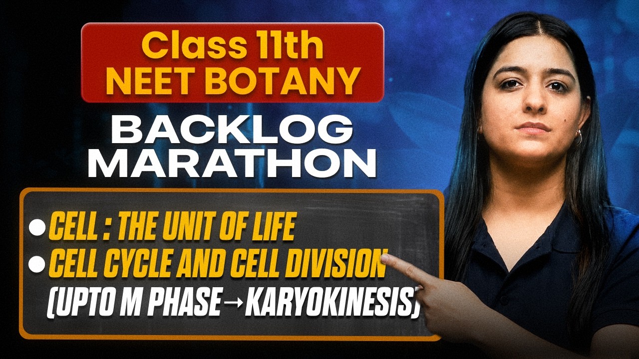 Class 11th NEET : Botany Backlog Marathon 🔥 | Mission JEET