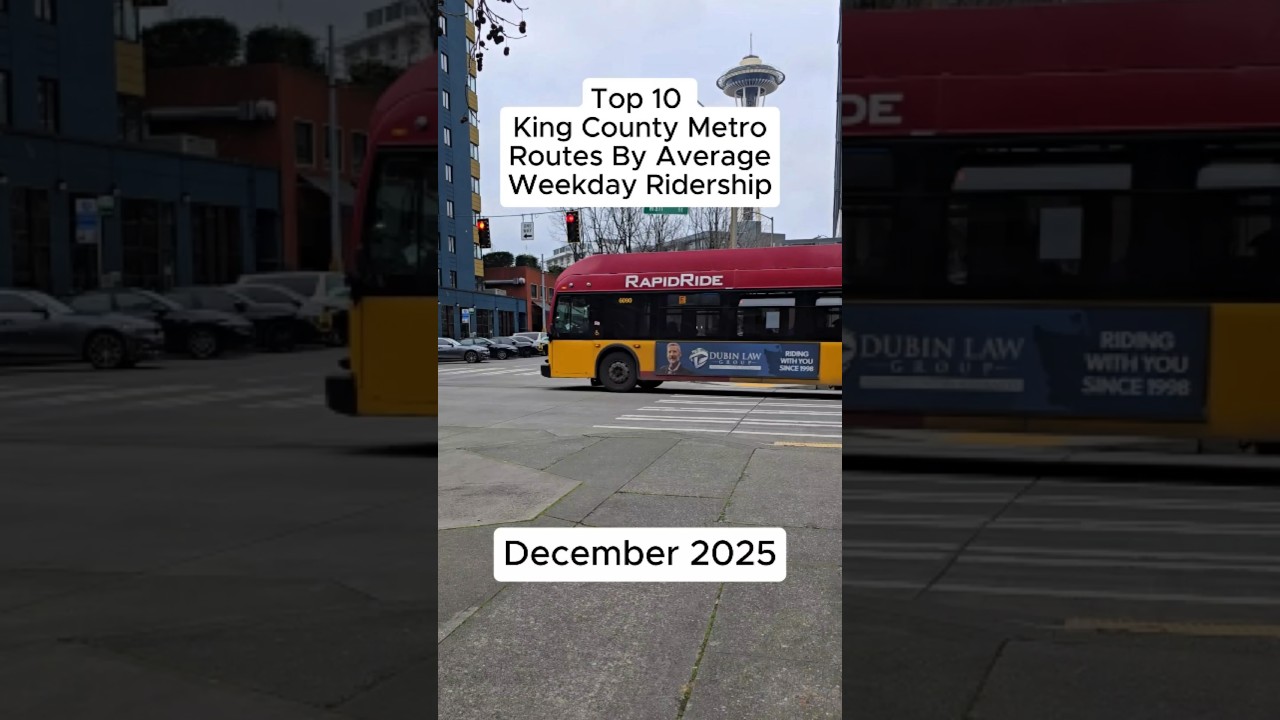 Top 10 King County Metro Routes - December 2025 