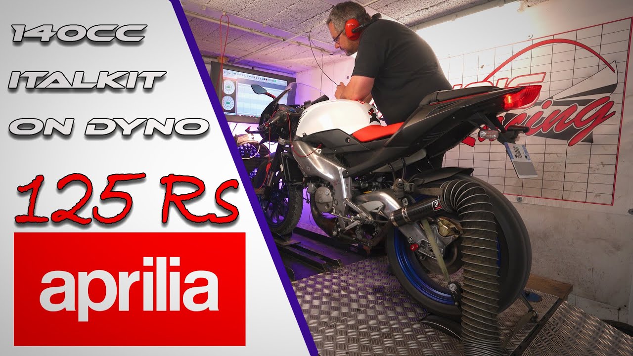 Aprilia 125 kit 140 italkit dyno.
