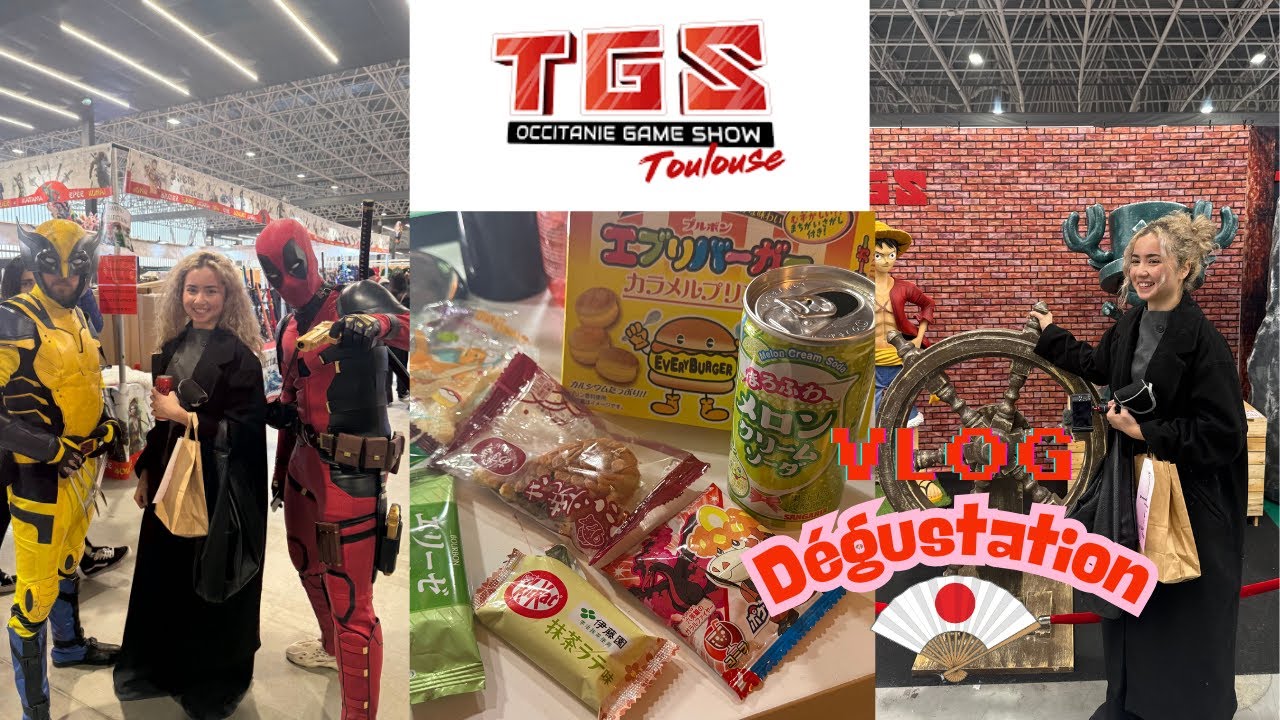 DÉGUSTATION DE SNACKS JAPONAIS ! + VLOG Toulouse Game show 2025