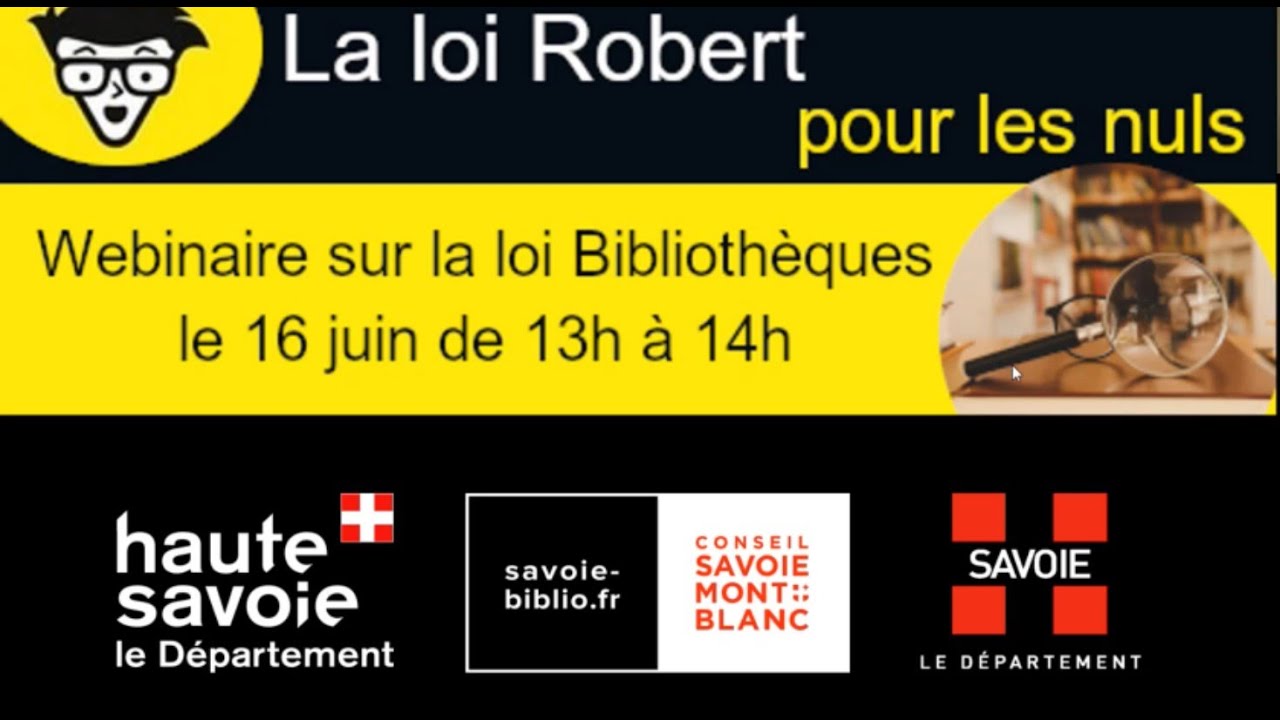 La loi Bibliothèques pour les nuls - le Replay