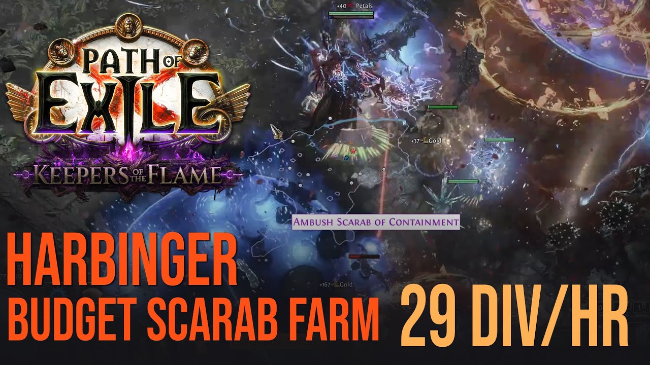 Poe 3 27 Harbinger budget scarab farm (29 Div/h)