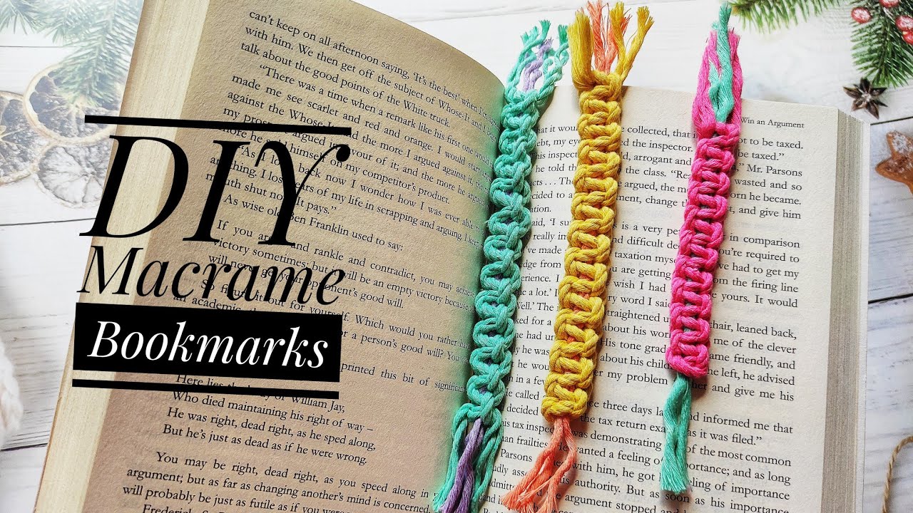DIY Macrame Bookmarks | Simple Bookmarks | Gifts.