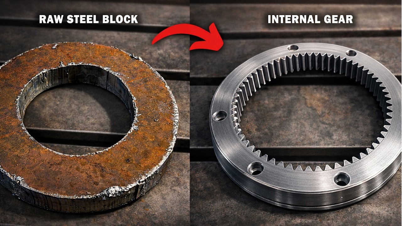 Making an Internal Gear Wheel | Full Machining Workflow