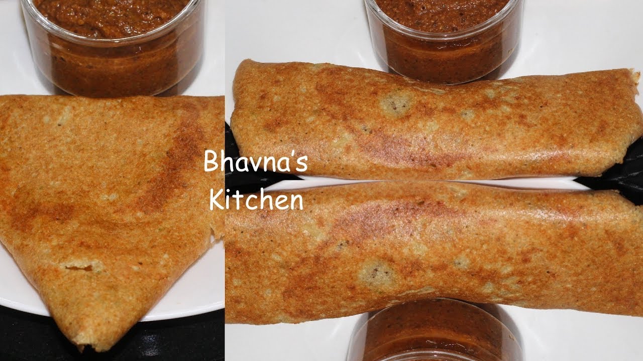 Quinoa Oat Lentil Dosa Crepe (Indian Pancake) Video Recipe | Bhavna's Kitchen