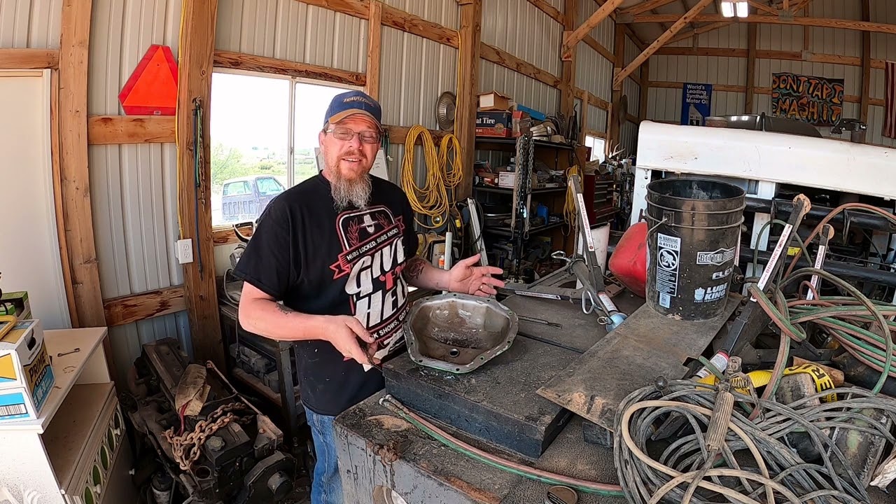 1996 12 VALVE CUMMINS TAPPET COVER GASKET REPLACMENT as well as the diff covers and lube change out