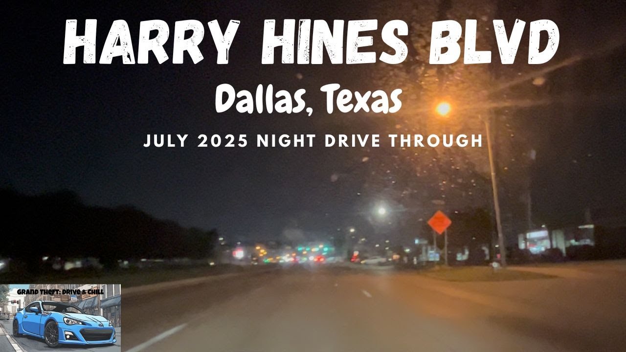 Driving Through Harry Hines at Night | July 2025 | Dallas, TX Scenic City Tour | Grand Theft