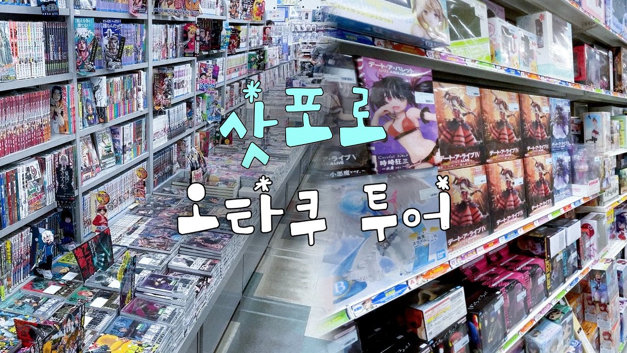 삿포로 오타쿠 투어 (북오프,스루가야,애니메이트,정글,만다라케)