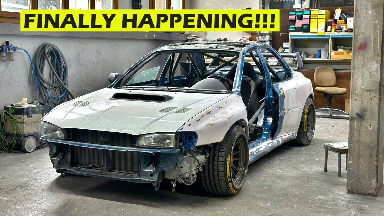 FINALLY GOING TO PAINT!! WIDEBODY KIT 110mm - Subaru GC8 RSTI Build - Ep. 47