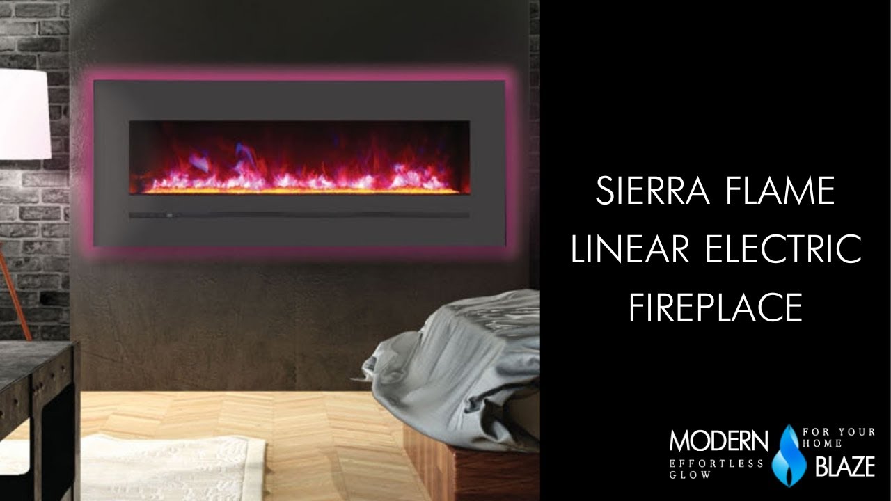 Sierra Flame Linear Electric Fireplace