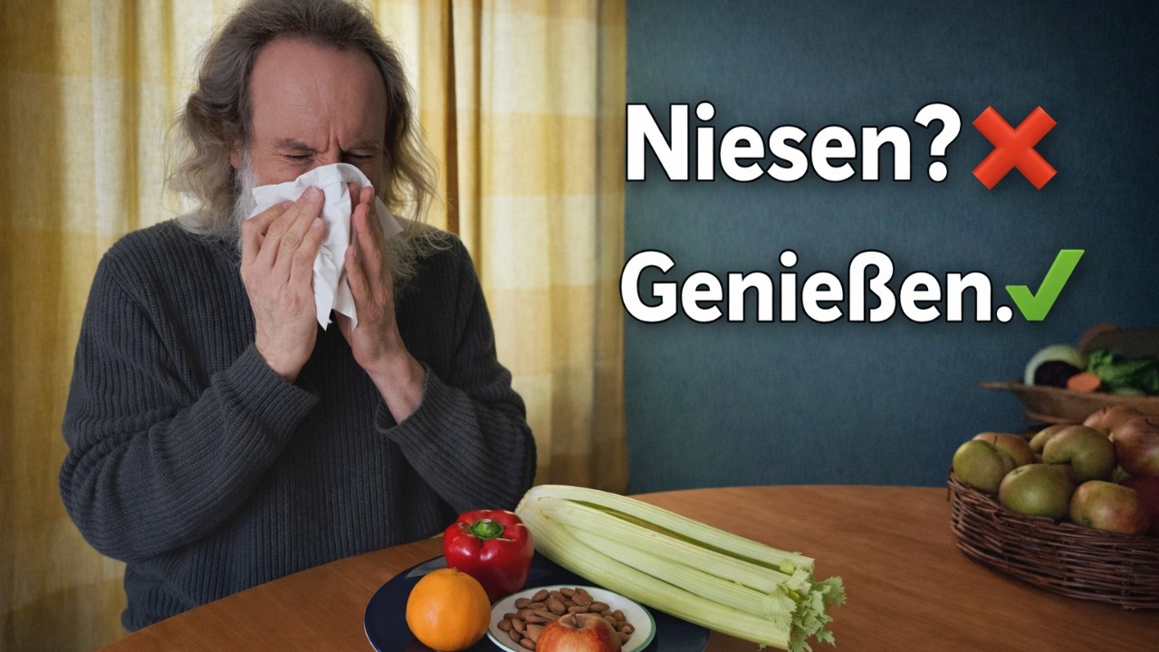 Niesen beim Essen muss nicht sein! Entspannt genießen trotz Pollenallergien und Kreuzallergien