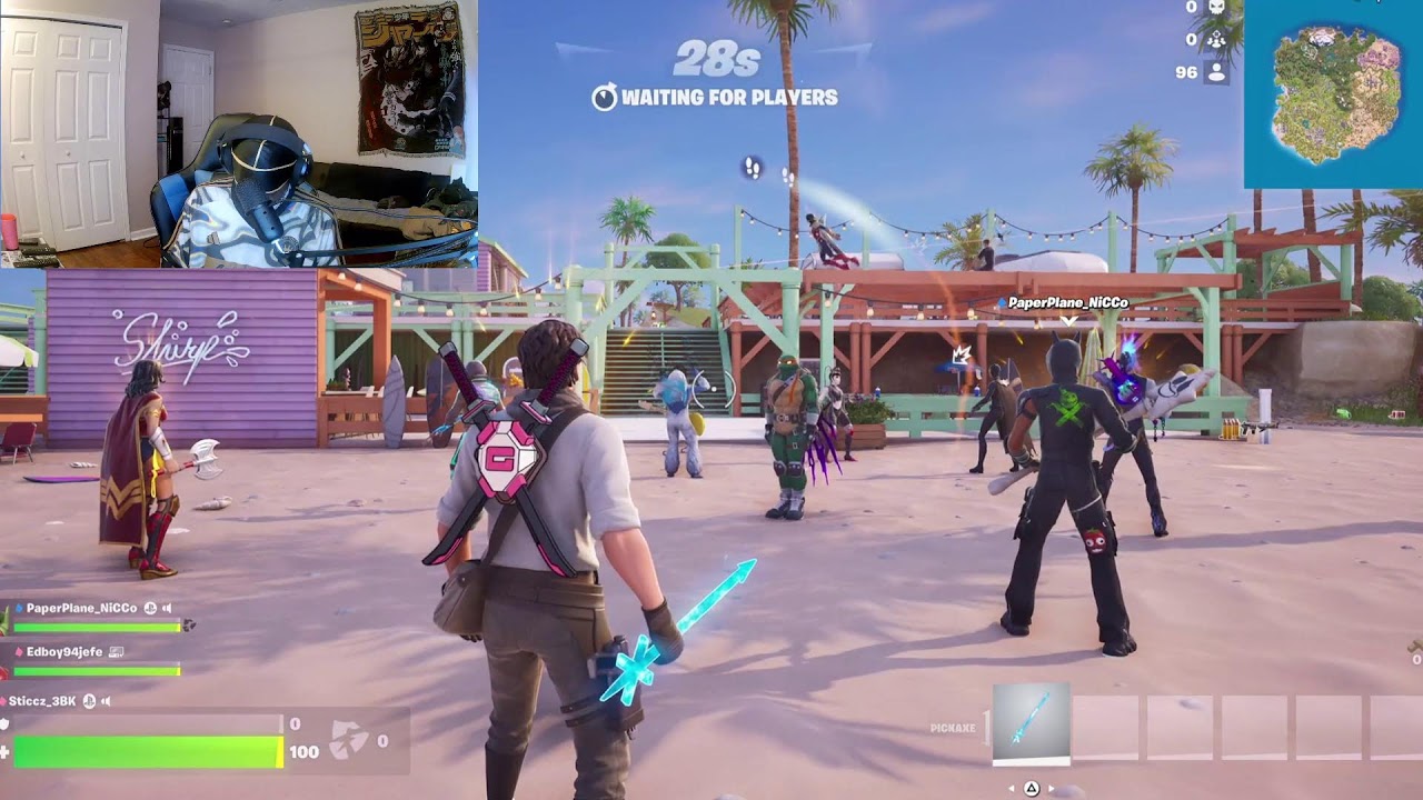 🔵fortnite zero builds raid wit DXP