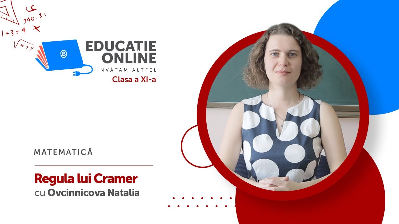 Matematică, clasa a XI-a, Regula lui Cramer