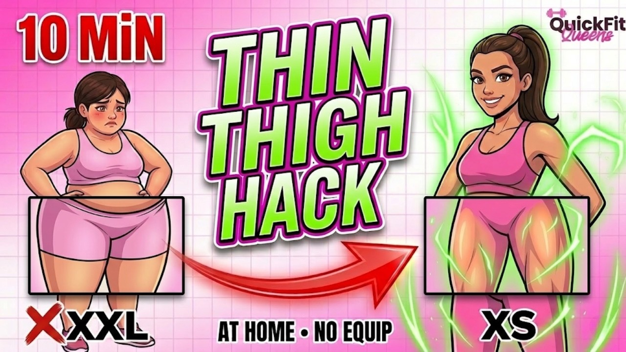 Get Toned Thighs Fast: 10 Minute At Home Workout | No Equipment Leg Workout