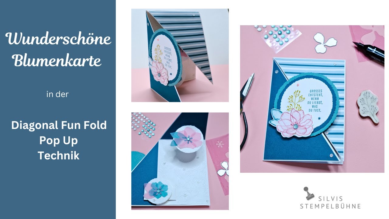 Neu! / Diagonal Fun Fold Pop Up Karte / Elegant Floral / Minikatalog  September 2023 / Stampin' Up!
