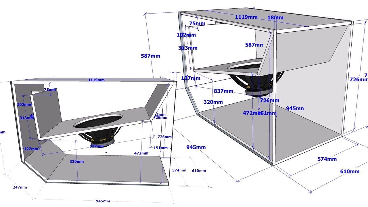 SUBSCOPE 18 INCH Subwoofer CUSTOM PLAN