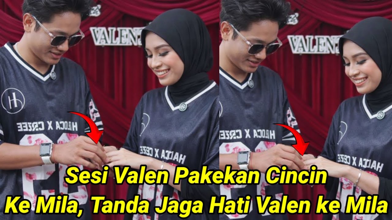 Sesi Valen Pakekan Cincin Ke Mila, Tanda Valen Akan Selalu Menjaga Hati Buat Mila !