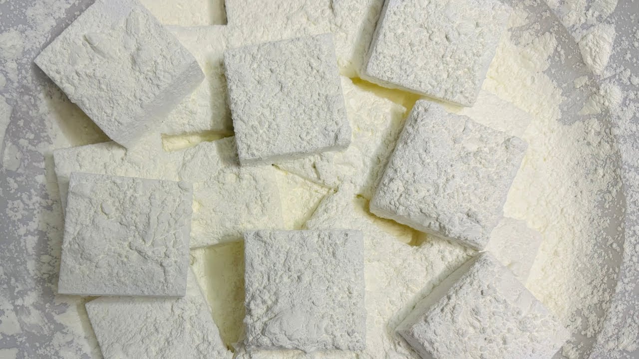Soft Gym Chalk Smothered in SQUEAKY Cornstarch | #squeakfest | Gym Chalk ASMR | ASMR