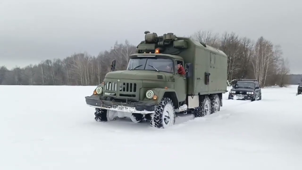 ЗИЛ 131, УАЗ , NISSAN,ТАГЕР, ЛЕКСУС. ПО СНЕЖНОЙ ЦЕЛИНЕ!!!