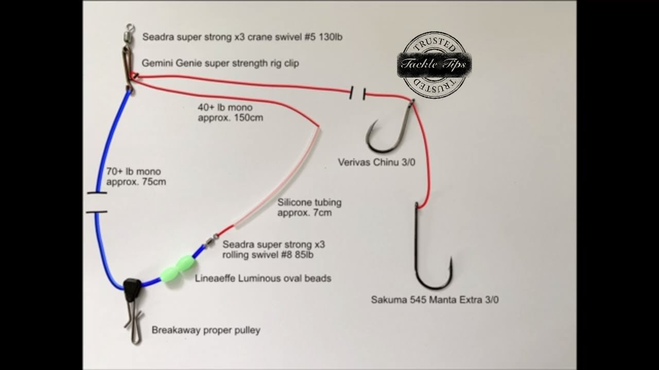 Up and over pulley rig for Cod, Ray, Smoothhound, Bass
