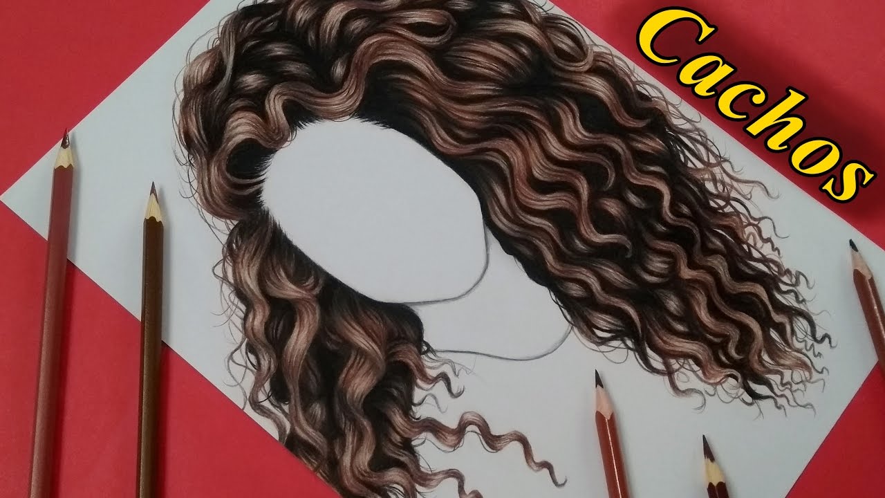 Como Desenhar Cachos /  How to draw curly hair