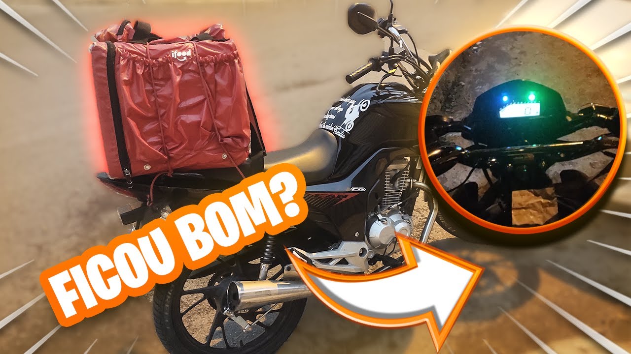 AMARREI MINHA BAG NA MOTO E FUI PRA AS ENTREGAS!!!