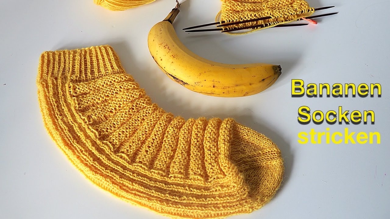 Bananensocken stricken