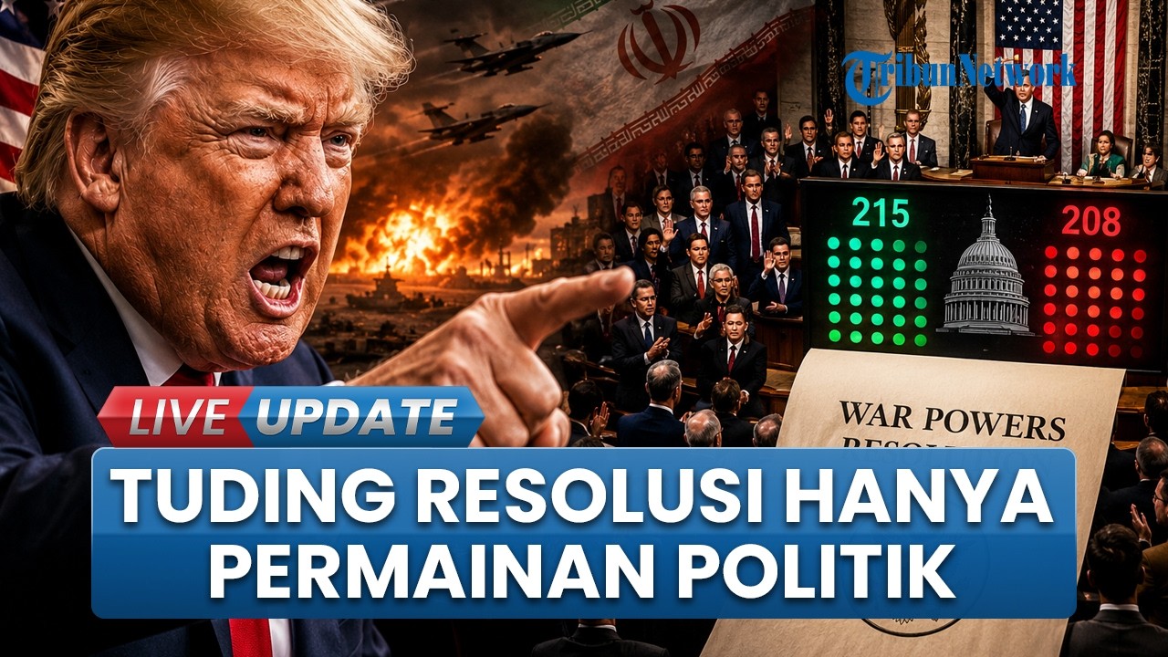 Trump Ngamuk DPR Setujui Pembatasan Perang Iran di Akhir Negosiasi, Tuding demi Kepentingan Politik