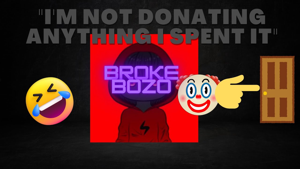 Braso confirmed HE WILL NOT donate to charity