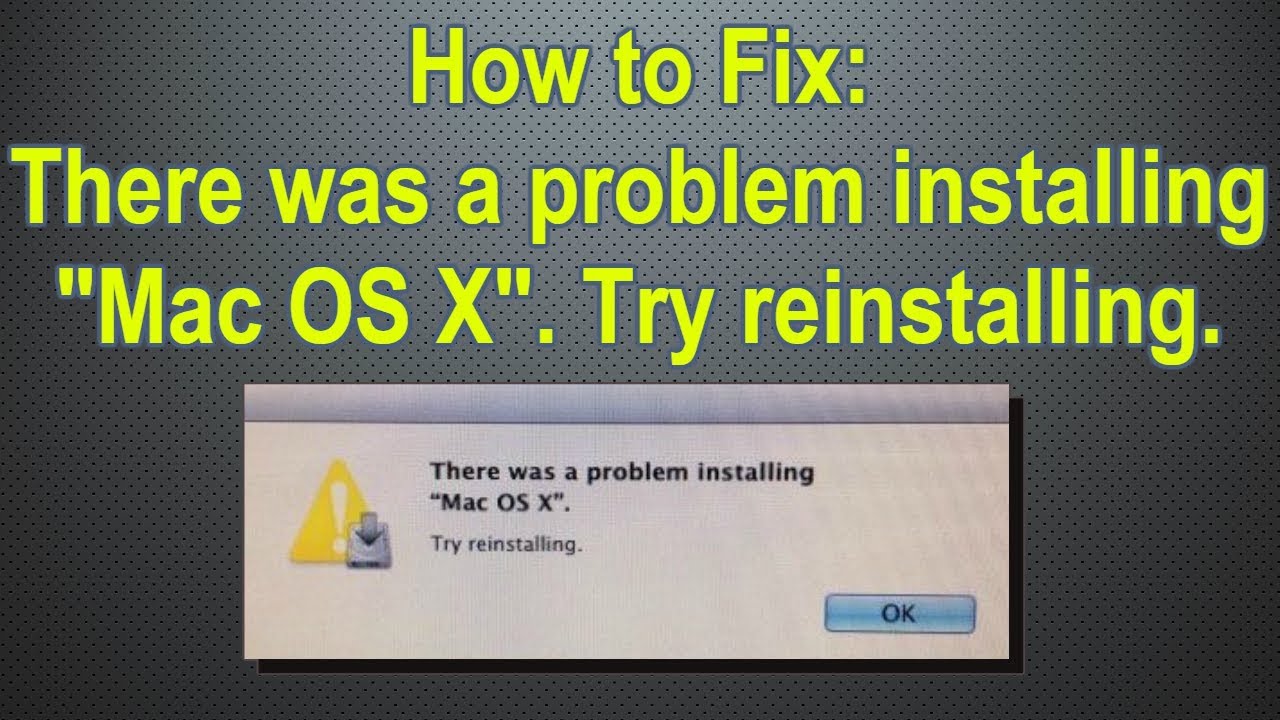 Error There was a problem installing 