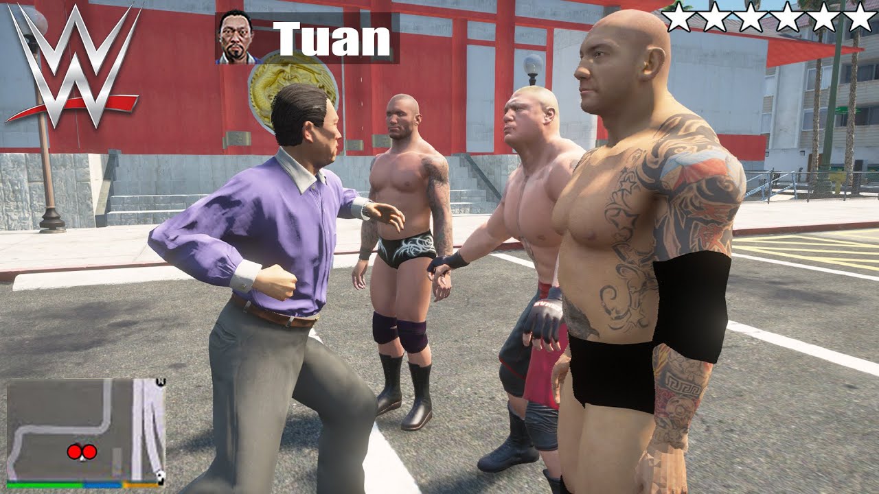 TUAN vs WWE SUPERSTARS in GTA 5 RP