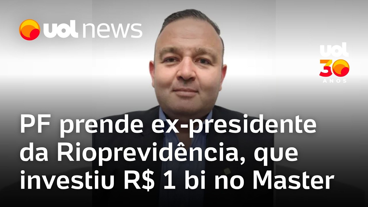 Ex-presidente da Rioprevidência, que investiu R$ 1 bi no Master, é preso enquanto tentava fugir