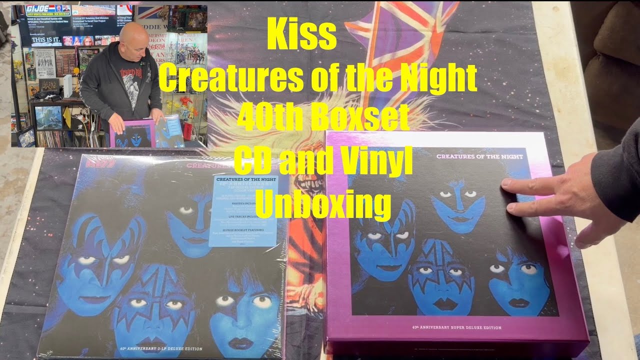 KISS Creatures of the Night 40th anniversary box set and triple LP Vinyl unboxing