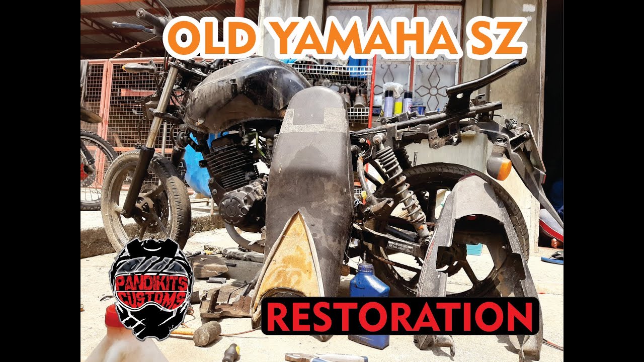 Restoration of an old yamaha sz motorcycle (Prt1)