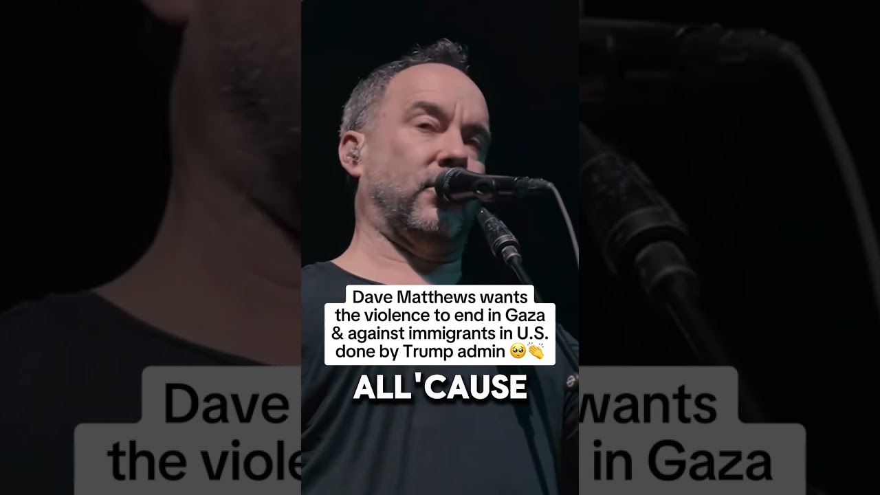 Dave Matthews calls to END VIOLENCE & SLAMS Trump admin #davematthews #trump #liberal