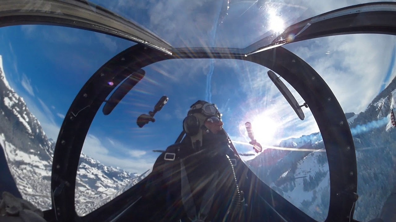 Lightning & Corsair display over KITZBUHEL . 27Jan2019 (version 2)
