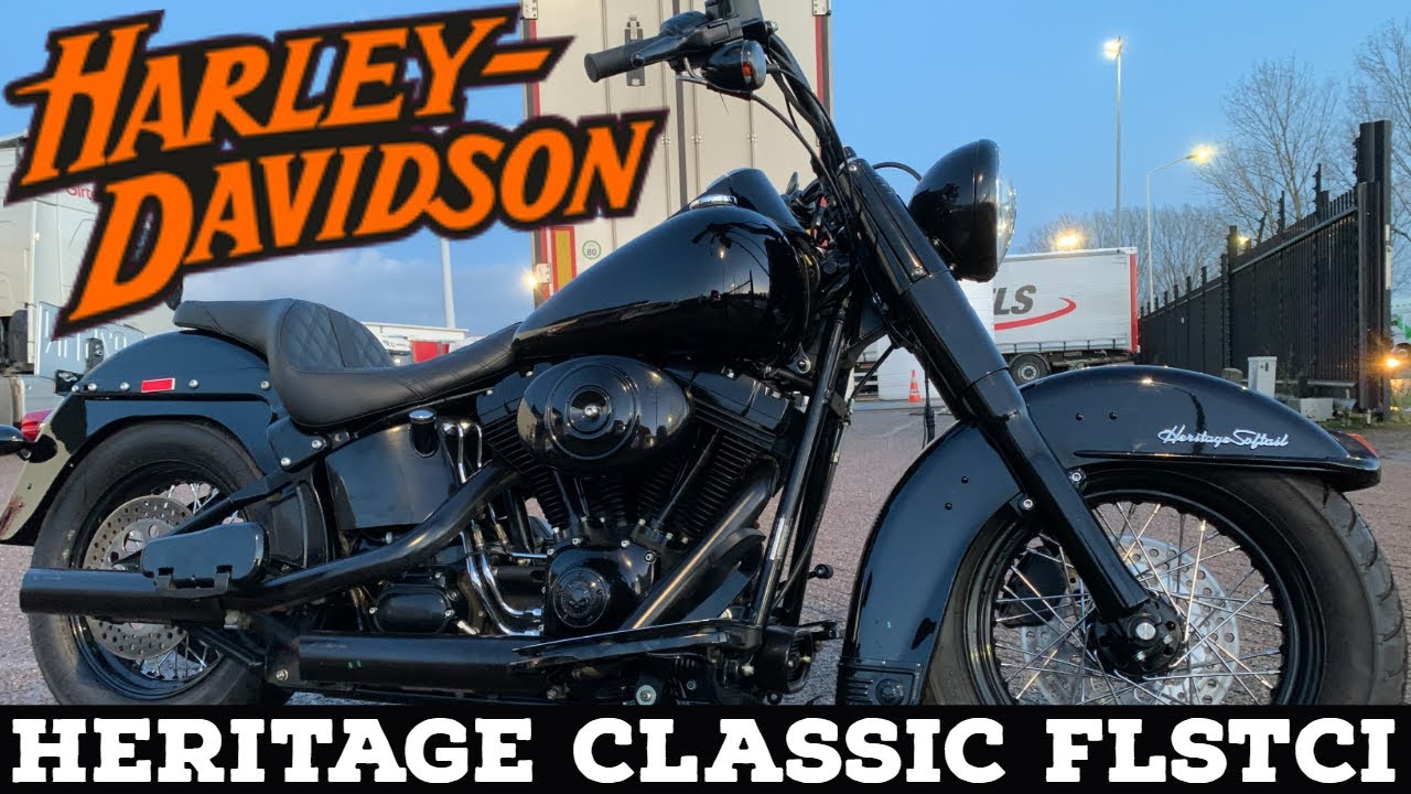 Softail Heritage 2005 FLSTCI Harley Davidson Blacked out Heritage Classic Python Exhaust